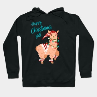 Happy Christmas Llama Hoodie